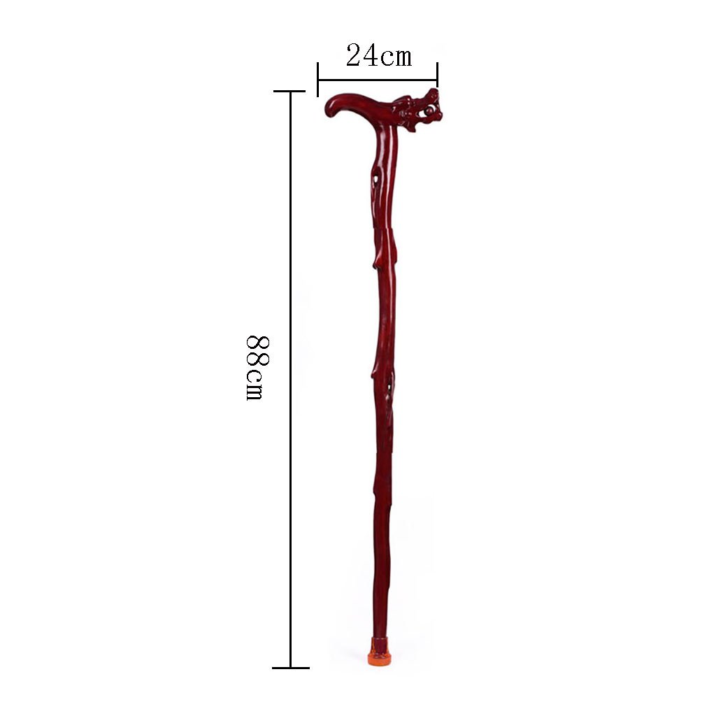 Drewniane laski Laski dla osób starszych Laska z litego drewna Delikatne rzeźby Kule do kranu Sugerowane pomyślne Artykuły dla osób starszych Chodzik o długości 88 cm Można przyciąć Mobilność