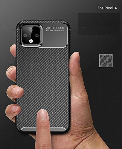 Coque Google Pixel 4 aspect carbone bleu anti-choc - 6
