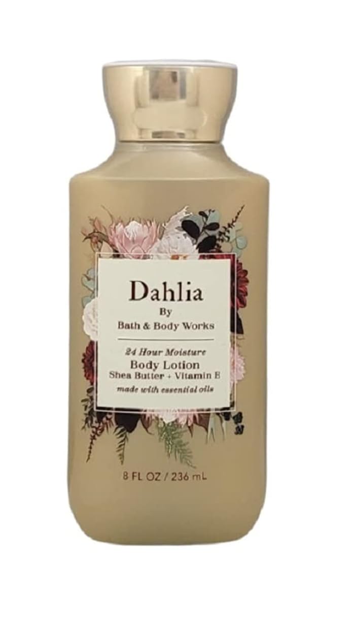 Bath and Body Works Dahlia Super Smooth Body Lotion Sets Gift For Women 8 Oz (Dahlia)