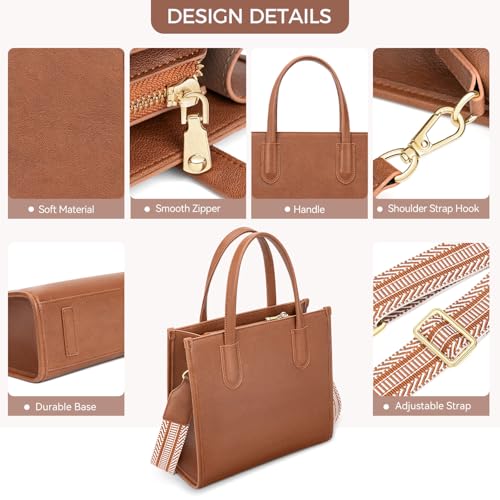 Peacocktion Purses and Handbags for Women Crossbody Top Handle Satchel Bags Tote Bag with Wide Strap for Ladies4