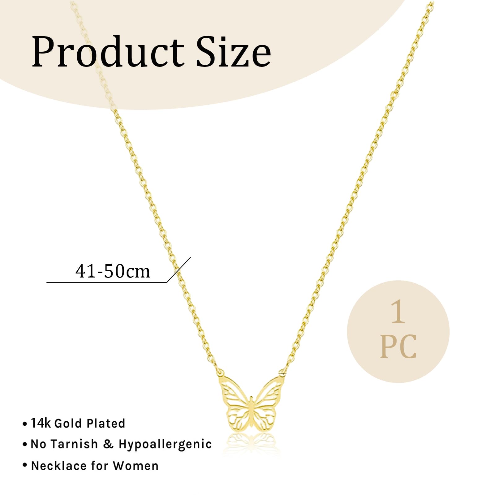 Ensemble De Bijoux Papillon En Or Plaqué Multicolore Xuping - 2 Pièces Avec Chaîne - Neuf Sans Emballage