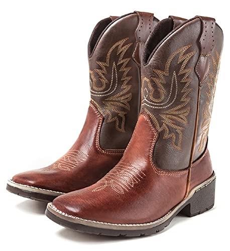 Bota Texana Country Masculina Cano Longo Marrom (41)