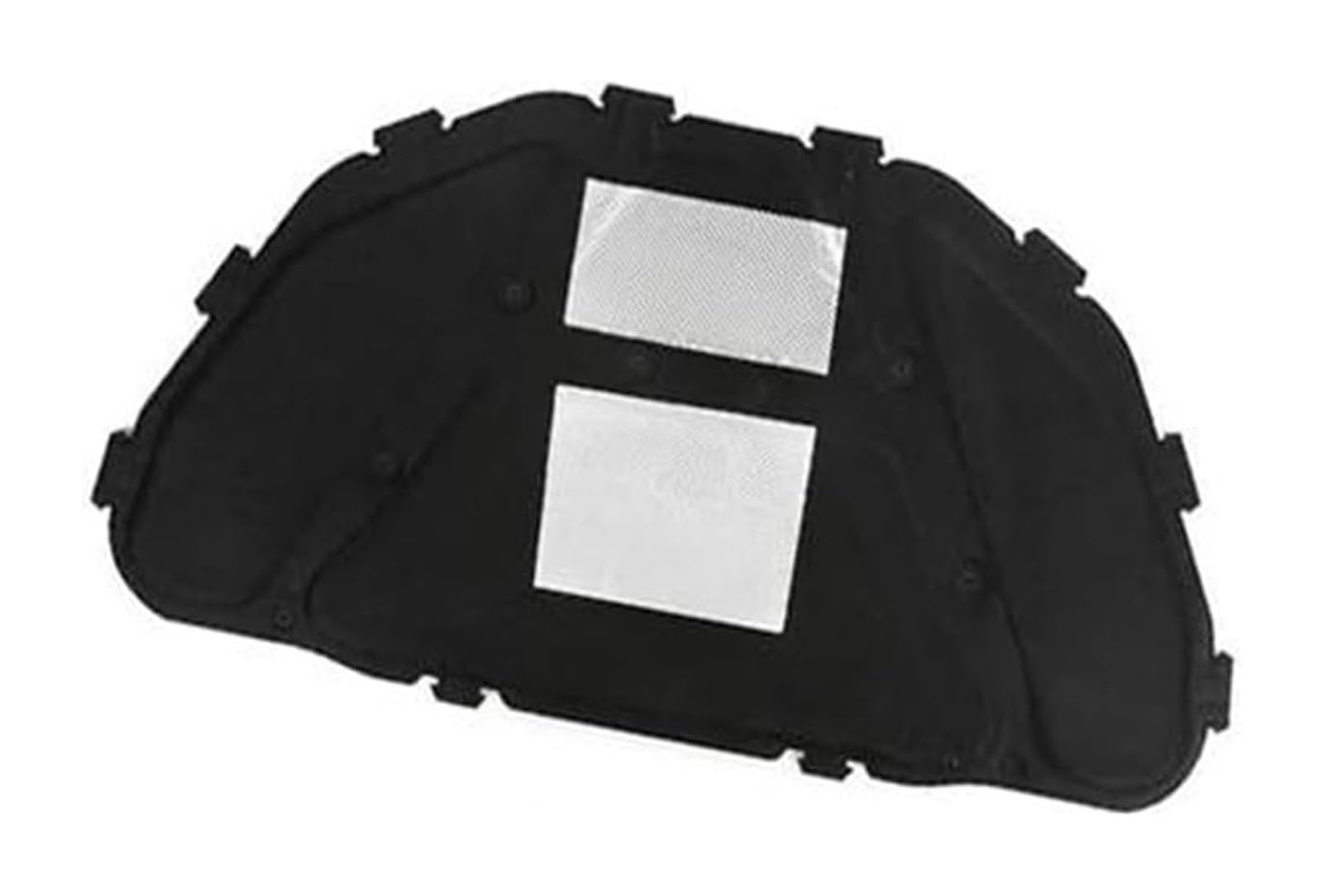 for X1 E84 2010-2015 Front Hood Engine Soundproof Cotton Cover Thermal Heat Insulation Pad Car Sound Insulation Cotton(Black 2pcs Al Foil)