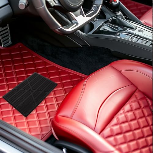 CATIEBYE Parche para Alfombrilla de Suelo de Coche Negro, Almohadilla de Goma Antideslizante Resistente, Protector para Pedales y Reparación de Alfombras Automotrices, Accesorio Interior - imagen 5