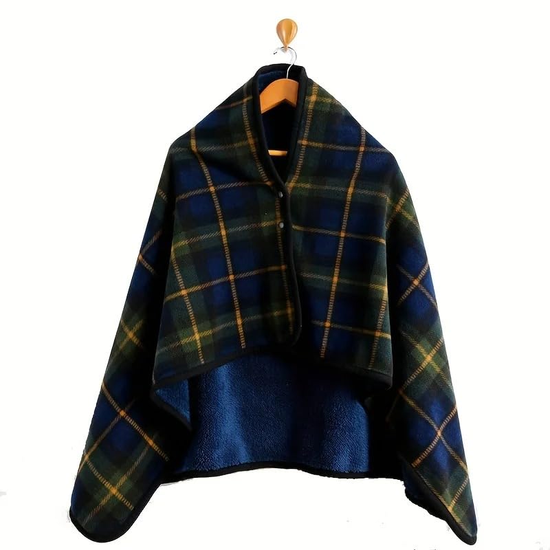 Hemasa Wearable Blankets Shawl Blanket Flannel Lazy Casual Office Blanket (Purple)