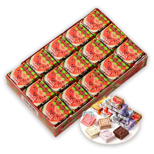 シャンデリアクッキー ナッツ チョコレート 白チョコ 黒チョコ など多種類の味が楽しめる おやつの小さな塊 シェアパック 母の日 父の日 子供の日向け 10g×30 枚「並行輸入」 (10 g ×30 枚/盒, ウォーターメロンフィリングチョコレート)