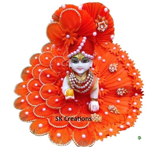 SK Creations Laddu Gopal Dresses Dress Krishna ji,Fancy Dress for Bal Krishna,Dress for Krishn,Heavy zardoushi...