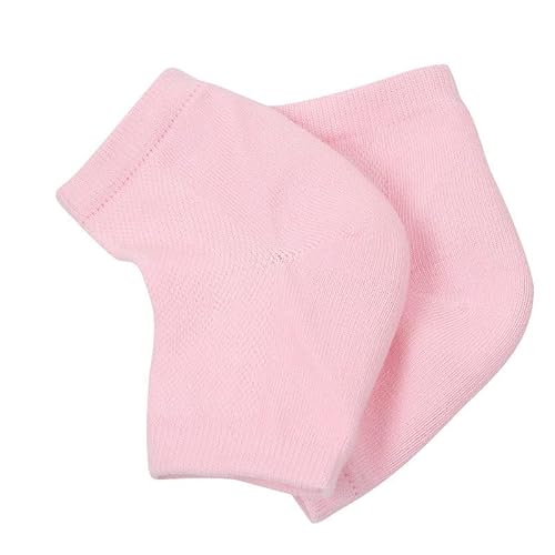Moisturizing Heel Socks For Dry Cracked Feet Women (2 Pairs - Green/Pink) #TOP1