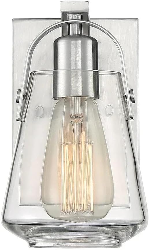 NUVO 60/7101 Skybridge 1 Light Vanity Fixture,Matte Black