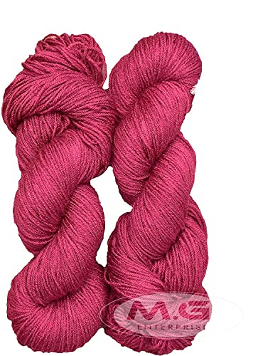 Image of Brilon Rosewood (300 gm) Wool Hank Hand Knitting Wool /Art Craft Soft Fingering Crochet Hook Yarn, Needle Knitting Yarn Thread dye SM-CEHD