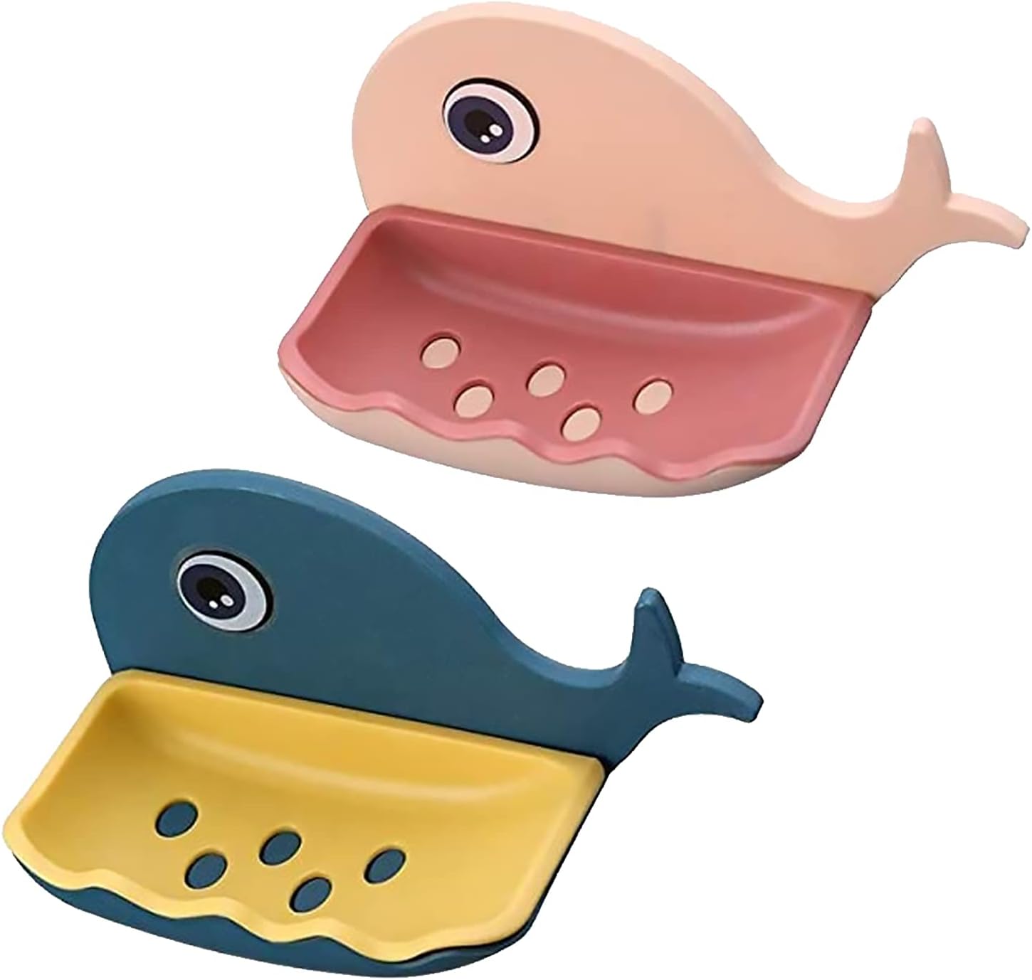 Amazon.com: Bolodidda 2 Pack Cute Soap Dish for Kids,Plastic Self ...