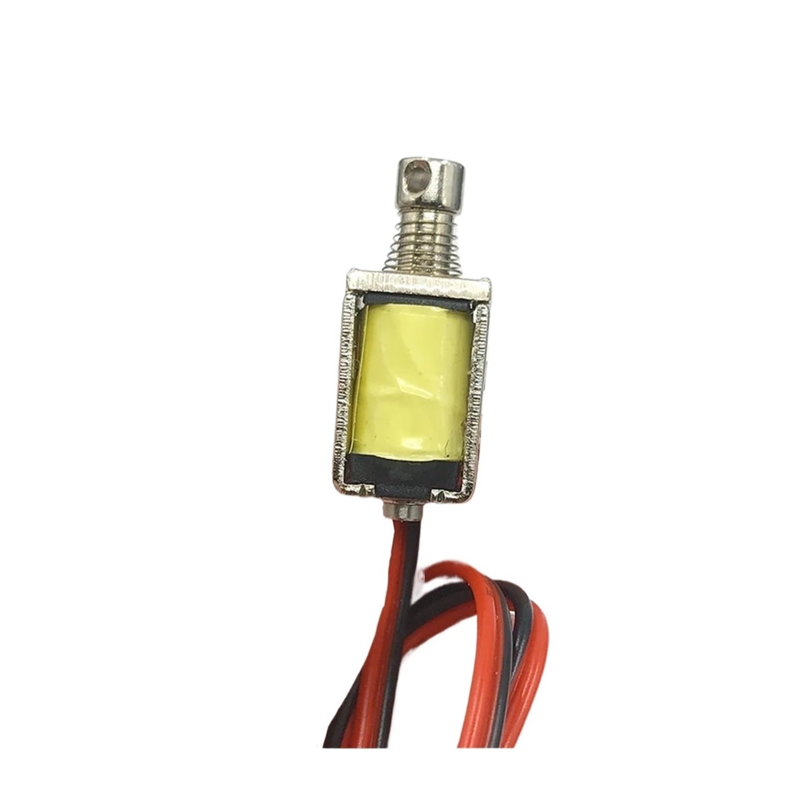 Jjyqjgscd Yellow Dc 3V 5V 6V 9V 12V Mini Tiny Push-Pull Square Solenoid 8Mm*10Mm Through Type Electromagnet Stroke 4Mm Excellent Sealing(5V-6V)