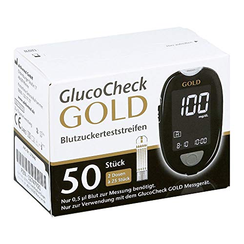 Gluco Check Gold Blutzuckerteststreifen Cover