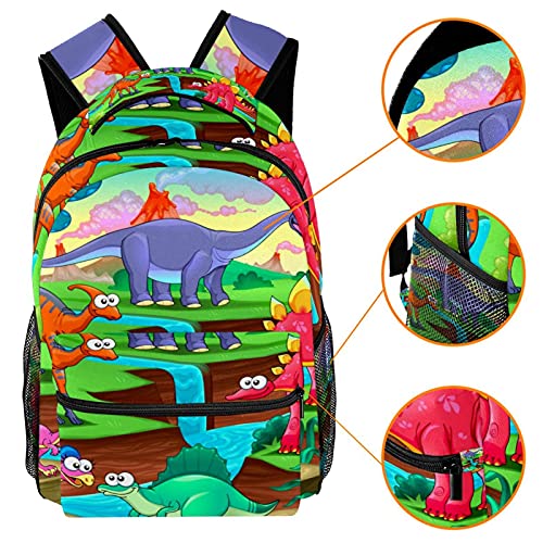 Sac à dos d'école lumineux et léger avec compartiment pour ordinateur portable