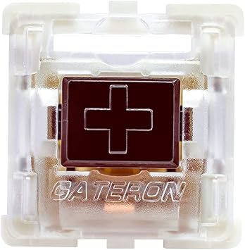 Gateron Brown Mechanical Key Switch Brown Axis | Tactile Switch | 3 Pin | DIY Replaceable Switch Gateron Axis for Mechanical Gaming Keyboard 20pcs