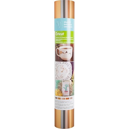 Cricut Premium Vinyl Metallic Sampler, Classics – Removable/Matte, Cricut Adhesive Foil Matte Sampler, Metallic