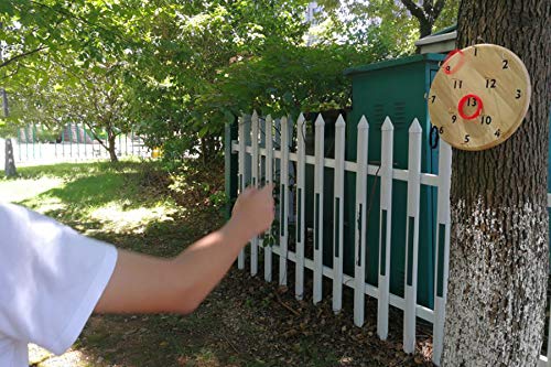 JST GAMEZ Ring Toss Wall Games for Kids and Adults Indoor Outdoor Fun Hook Ring Toss Wall Ring Tossing Game - Thumbnail 2