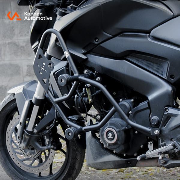 Image of Premium Crash Guard with Sliders for Bajaj Dominar 250 /400 (Black) (Set of 1) (Adventure)