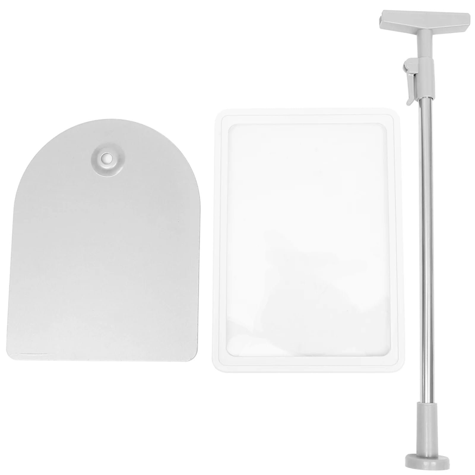 Soporte de clip para carteles, 2/4 piezas, tablero de exhibición de precios, estante de compras, soporte de carteles de plástico, soporte multifunción (amarillo, 4 piezas)