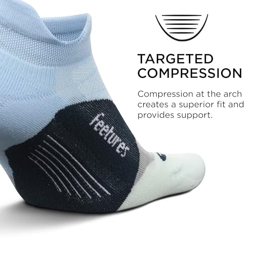 Image of Feetures Elite Light Cushion Mini Crew Sock - Sport Sock with Targeted Compression