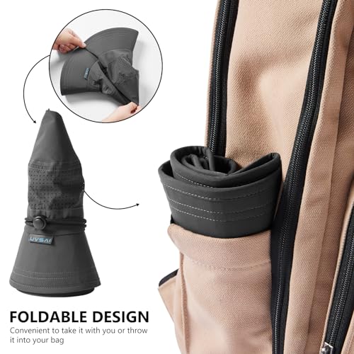 Image of UPF 50+ Bucket Sun Hat with Laser Perforated Mesh Cooling Adjustable Breathable Lightweight for Outdoor Men Women