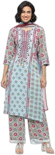 BIBA Women Floral Printed Straight Suit Set Price In India