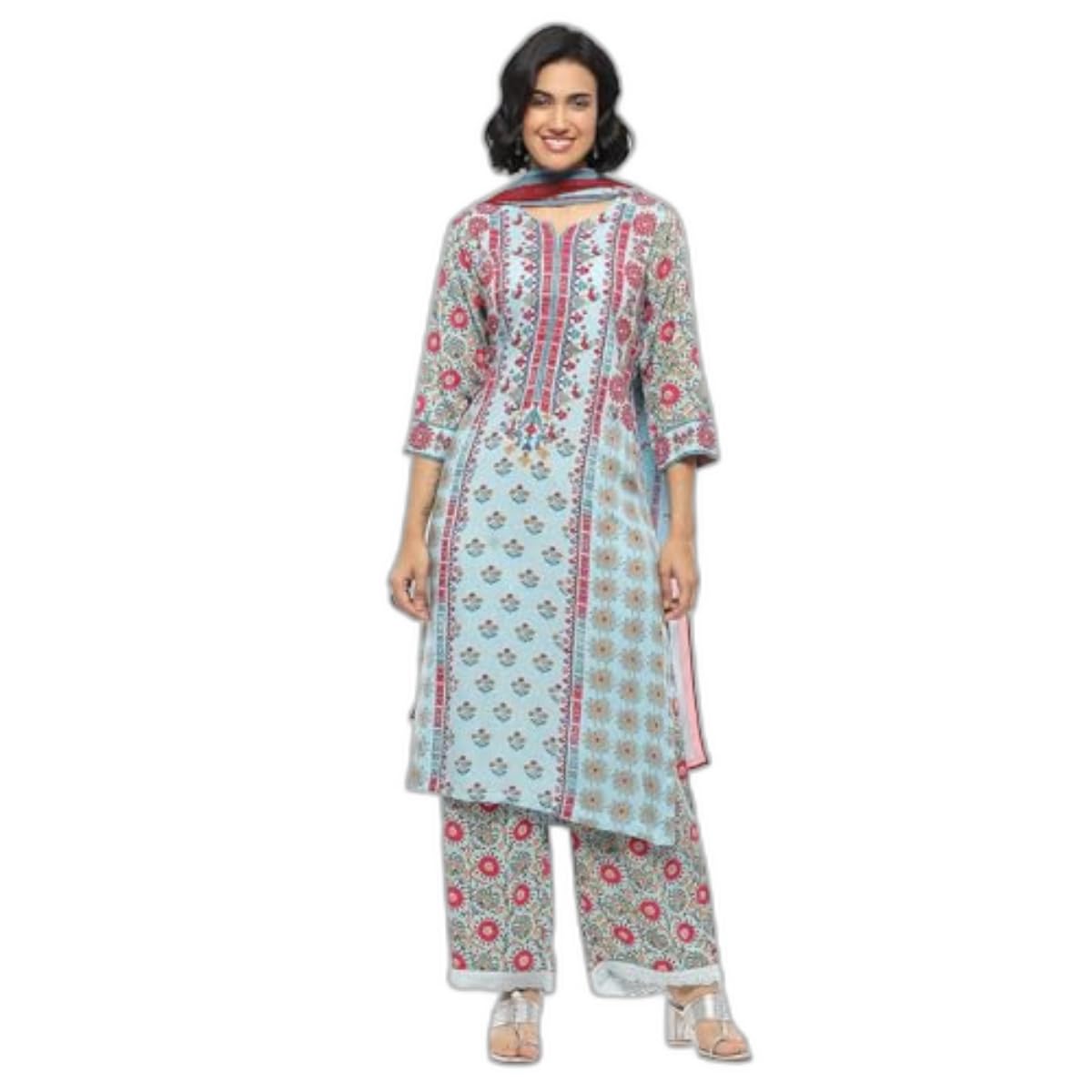 BIBA Women Floral Printed Straight Suit Set - Review, Price and Buying Guide