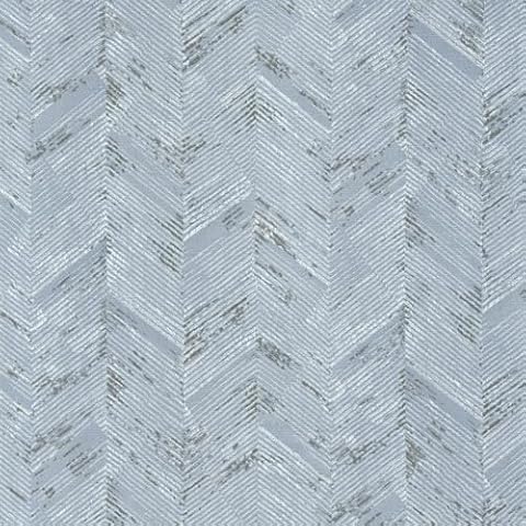 VEELIKE Blue Herringbone Wallpaper Boho Chevron Geometric Peel and Stick Wallpaper for Bedroom Bathroom Living Room Walls 15.7''x354'' Removable Self Adhesive Contact Paper for Accent Walls Drawers Cover
