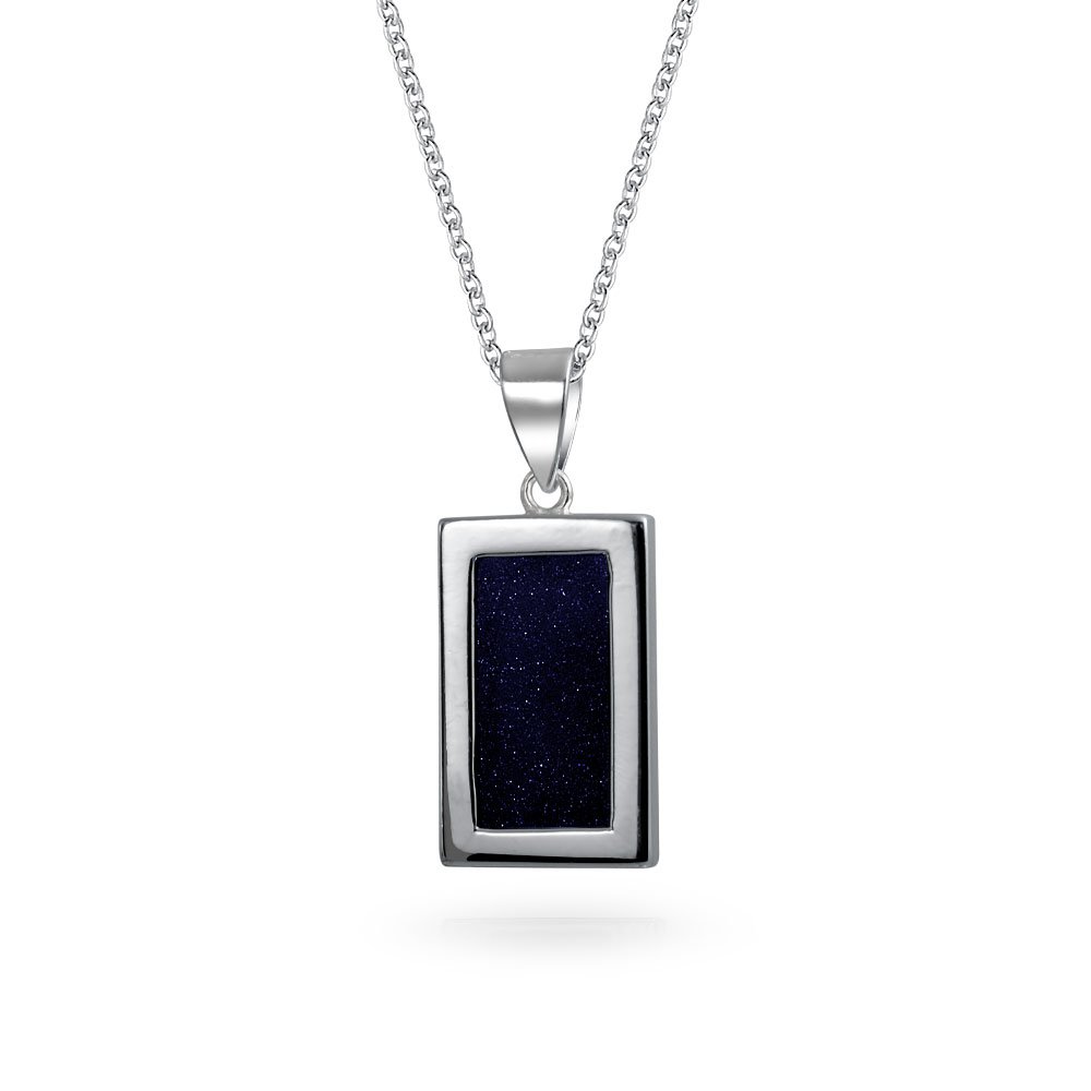 Bling Jewelry Scintillante Pietra Preziosa In Oro Costellazione Celestial Segno Astrologico Oroscopo Zodiaco Cane Tag Stile Collana Per Donne Uomo .925 Argento Rettangolo