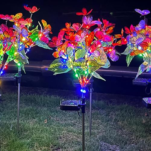 Estaca decorativa de farol para jardín con luces solares de exterior 2