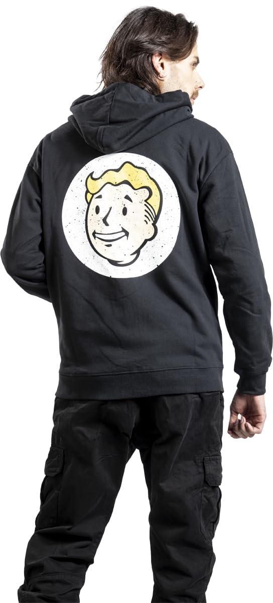 Fallout Vault Boy Uomo Felpa Jogging Nero M 60% Cotone, 40% Poliestere Regular