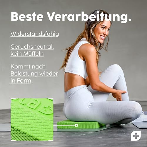 Vesta+ Balance Pad XXL + APP, Wackelpad und Gleichgewichtskissen - Balance Pad Physiotherapie für das Plus in Deinem Training, Balancepad, Gymnastik Kissen, Balance Matte