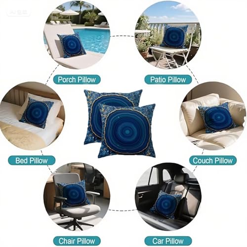Housse coussin 75x75 anti-tache imperméable pour canapé - 6