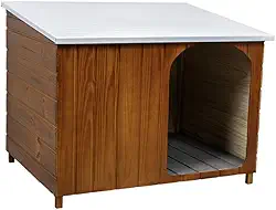 Casa Casinha Cachorro Criadeira Telhado Galvanizado Pequena N2 (Cerejeira)