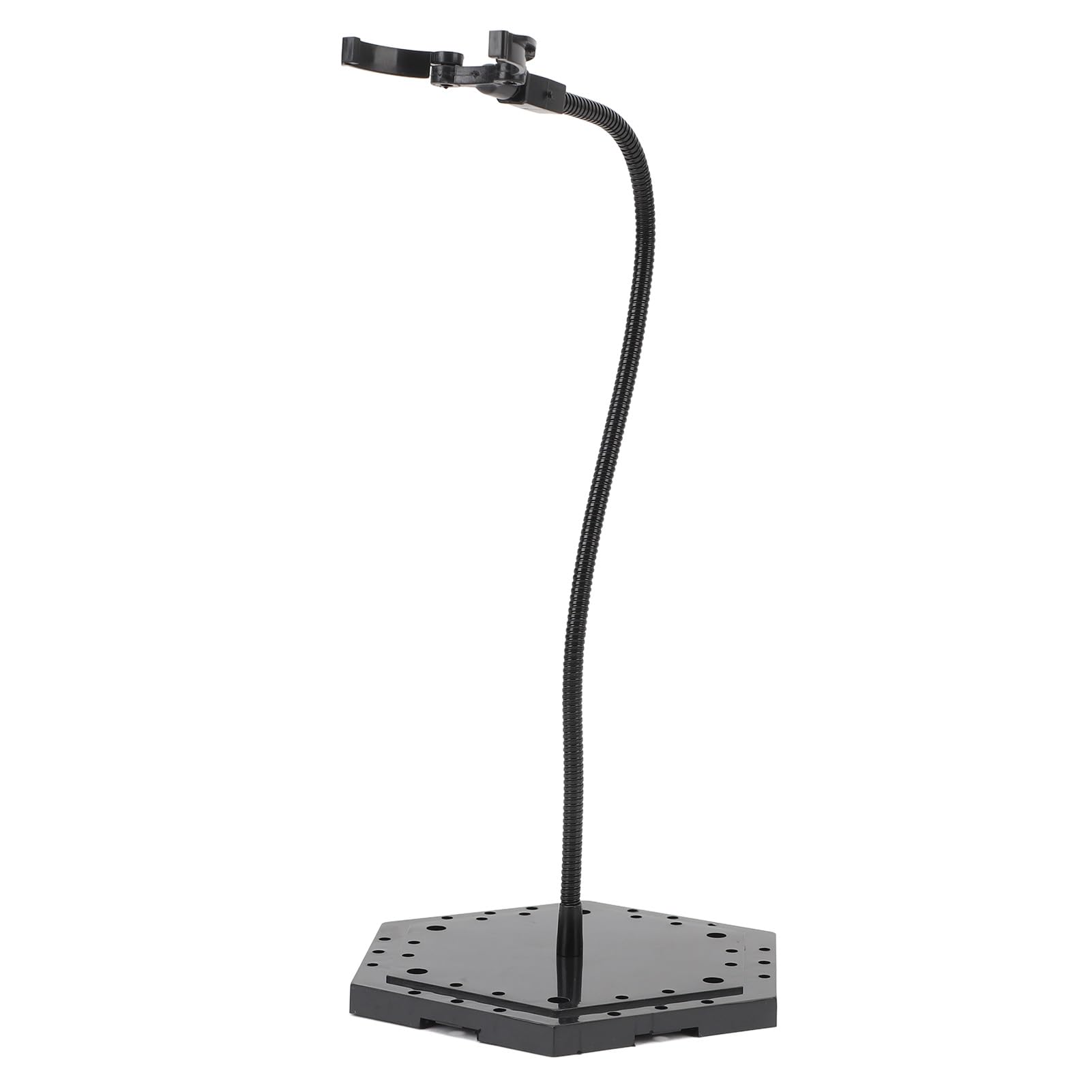 VGEBY Supporto per action figure, supporto per esposizione di figure di bambole in acciaio inossidabile ABS, supporto per modello stop motion per bambole da 6 pollici (nero)
