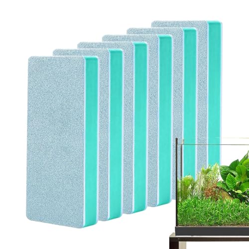 Aquarium Scheibenreiniger, Bad Waschbecken Bürste, 6 Stück Werkzeug Zum Polieren Von Glas Für Wandfliesen Herd Küchenfenster Terrarium Riff Reptilien Teich Betta Aquarium