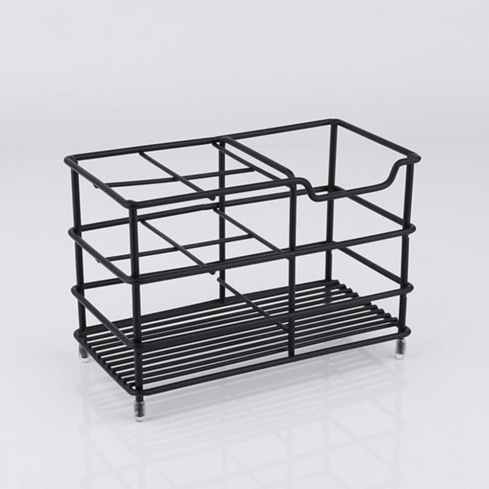 inforest Toothbrush Holder for Bathroom, Stainless Steel Toothbrush and Toothpaste Stand Bathroom Accessories Organizer