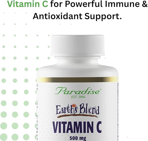 Miniatura 6 de Paradise Herbs Earths Blend Vitamina C para apoyo inmunológico 500 mg 90 cápsulas