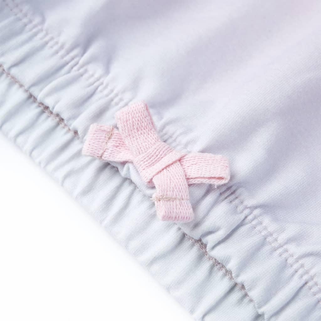 Felpa con cappuccio per bambini, colore bianco, ragazza, con cappuccio, in cotone, elastan, a maniche lunghe, con orlo elastico, per 3-4 anni