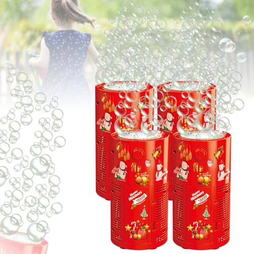 Fireworks bubble machine with 240ml solution, portable with lights