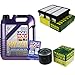 Produktbild QR-PARTS 69361006 Filter Set Inspektionspaket 5 Liter Motoröl Leichtlauf High Tech 5W-40 MANN-FILTER Luftfilter Ölfilter