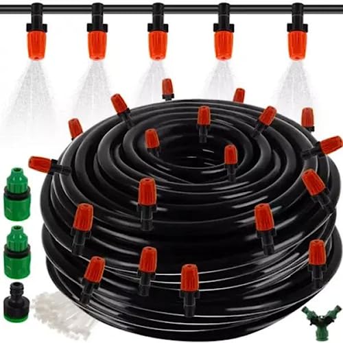 SISTEMA NEBULIZADOR Terraza Jardín 20 METROS Kit PULVERIZADOR AGUA ó Difusor Para Vacaciones, Uso...