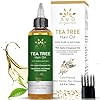 AVD Organics Tea Tree Oil for Hair | 120 ML 100% Pure and Natural Tea Tree Hair Oil | Soothes Itchy Scalp | Moisturize Skin Strengthen Hair | Ideal for Both Men and Women | 4 fl oz