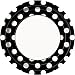 Black Polka Dot Paper Plates, 8ct