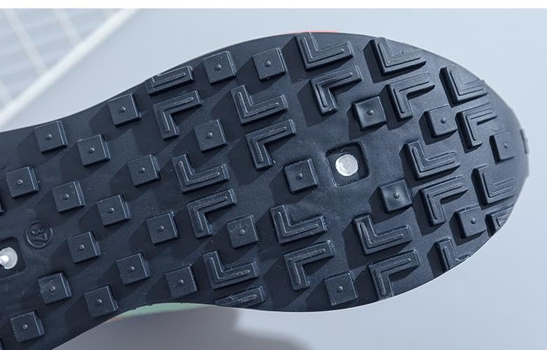 Women's Fashion Platform Mid-Top Sneakers with Sparkling Bead Chain - Breathable Mesh, Lace-Up Casual Shoes for All Seasons4