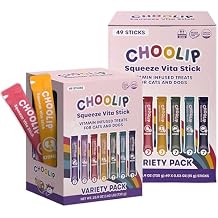 Choolip Bundle | 98 Variety Squeeze Vita Sticks with Essential multivitamins [Both Products are for Cats & Dogs of All Life Stages]