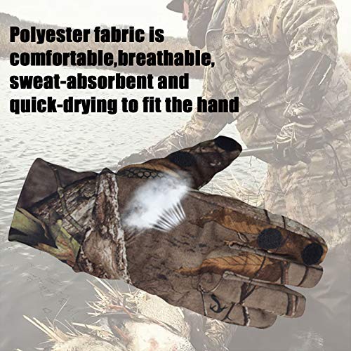 Camo Hunting Gloves Lightweight Pro Anti-Slip Shooting Gloves Breathable Full Finger/Fingerless Gloves Outdoor Hunting Camouflage Gear Archery Accessories For Turkey Deer Hunting Fishing Airsoft … #TOP4