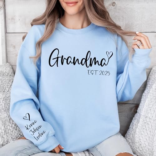 Custom MaMa Sweatshirt, Grandma shirt, Personalized Grandma Shirt with Grandkids Names, Gift for Mother's Day3