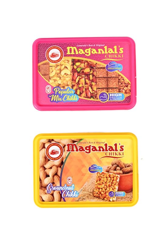 Maganlals Chikki Combo (Popular Mix Chikki + Groundnut Chikki) 250 Grams Each |Indian Sweet Snack (B0D97MMM6L) Amazon Price History, Amazon Price Tracker