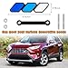 povtii Tri-Color Grille Decor Badge, Personalized Creative Grille Insert Trims, Front Grille Decoration Compatible with 4 Runner Highlander RAV4, Exterior Car Accessories (Style E)